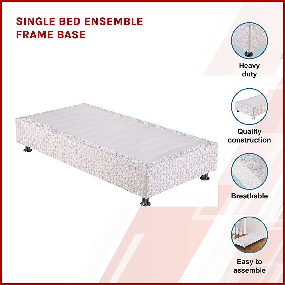 Single Bed Ensemble Frame Base - SILBERSHELL