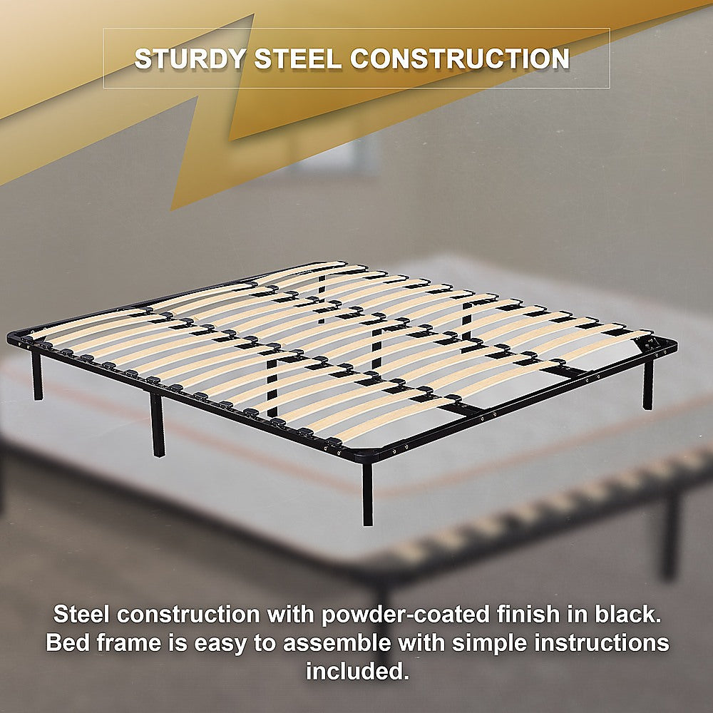 King Metal Bed Frame - Bedroom Furniture - SILBERSHELL