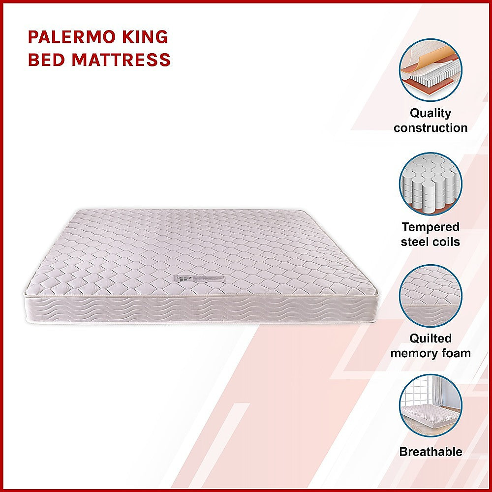 PALERMO King Bed Mattress - SILBERSHELL