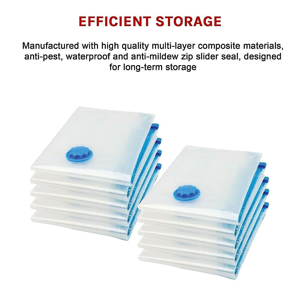 10X JUMBO Vacuum Storage Bags - SILBERSHELL