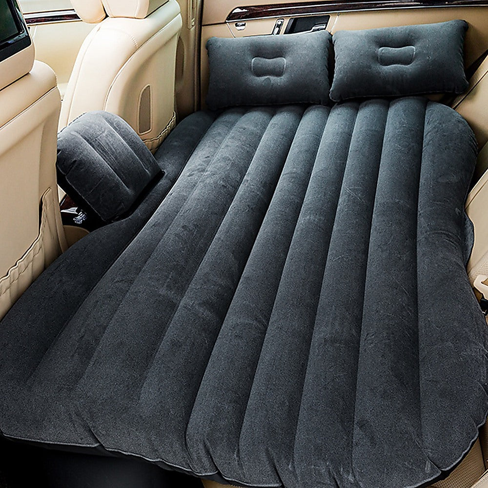 Inflatable Car Back Seat Mattress Portable Travel Camping Air Bed Rest Sleeping - SILBERSHELL