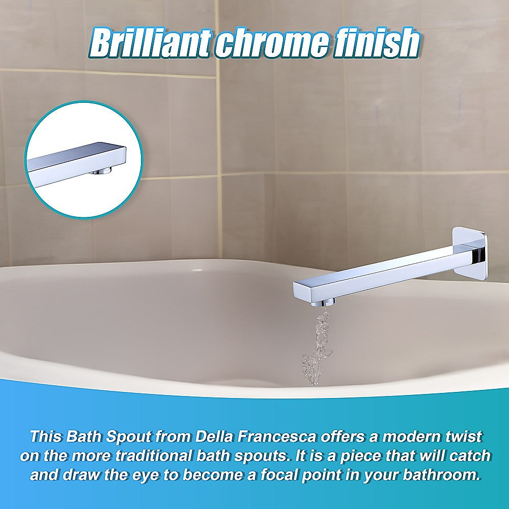 228mm Bath Spout Polished Chrome Finish - SILBERSHELL