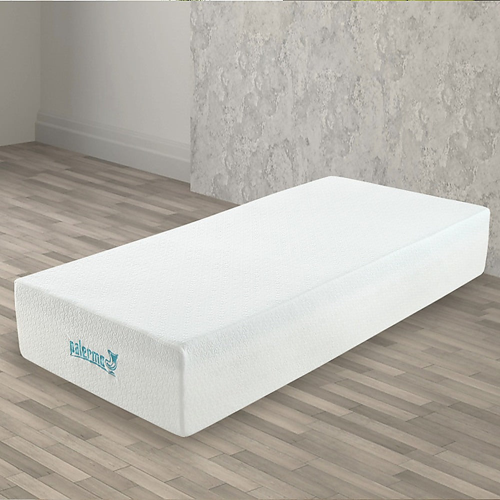 Palermo Single Mattress 30cm Memory Foam Green Tea Infused CertiPUR Approved - SILBERSHELL