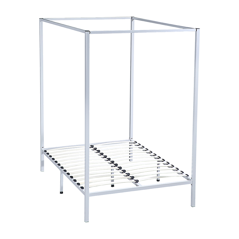 4 Four Poster Double Bed Frame - SILBERSHELL