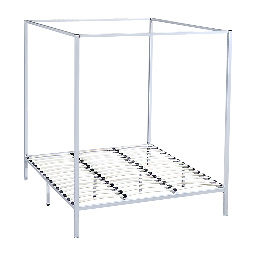 4 Four Poster King Bed Frame - SILBERSHELL