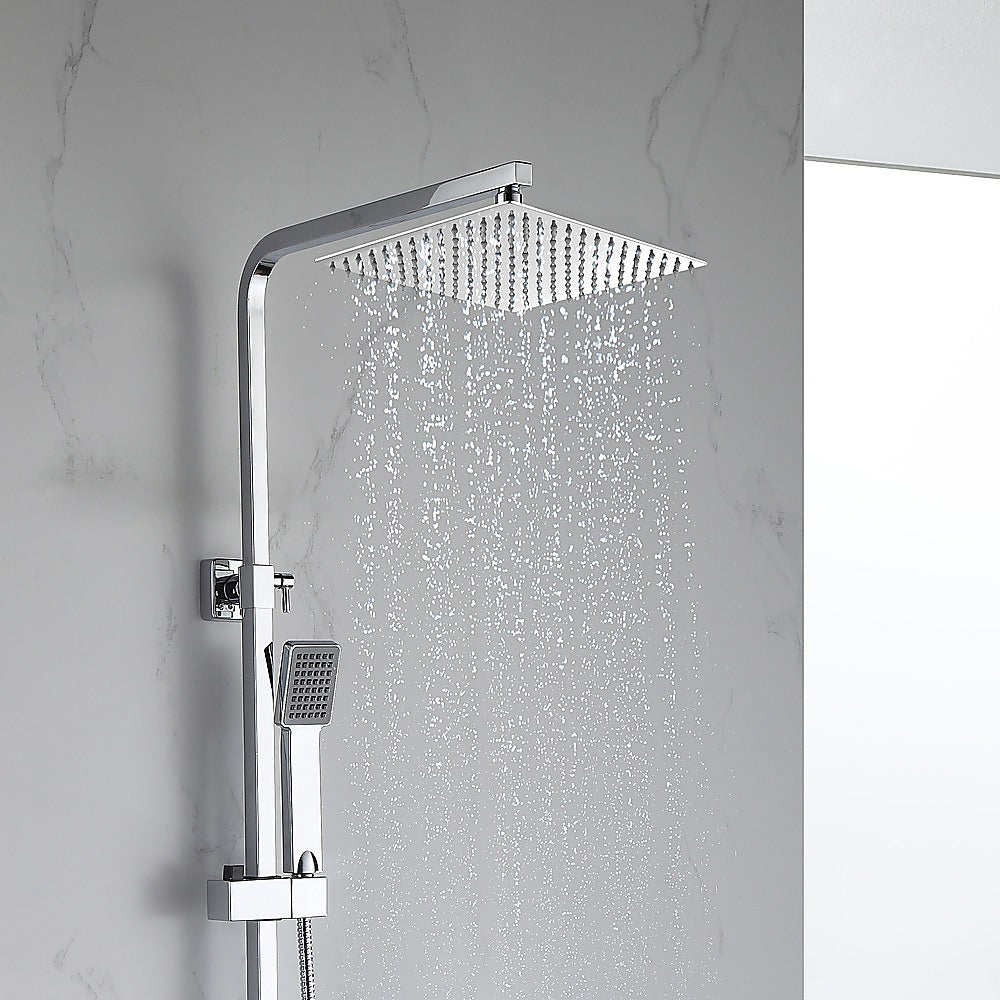 300mm Shower Head Square 304SS Polished Chrome Finish - SILBERSHELL