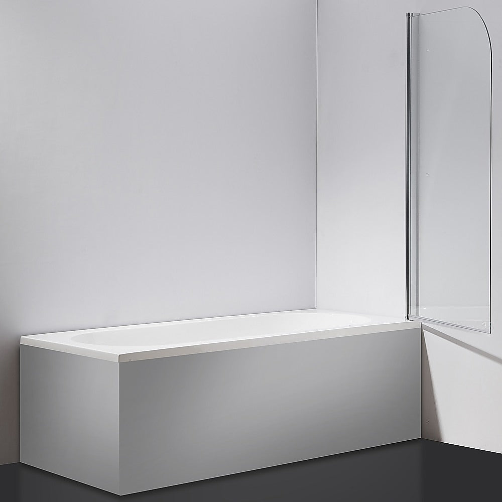 180° Pivot Door 6mm Safety Glass Bath Shower Screen 800x1400mm By Della Francesca - SILBERSHELL
