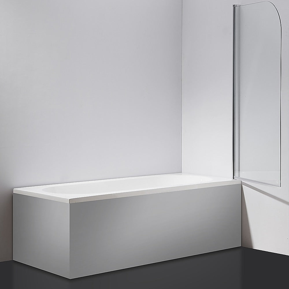 180° Pivot Door 6mm Safety Glass Bath Shower Screen 900x1400mm By Della Francesca - SILBERSHELL