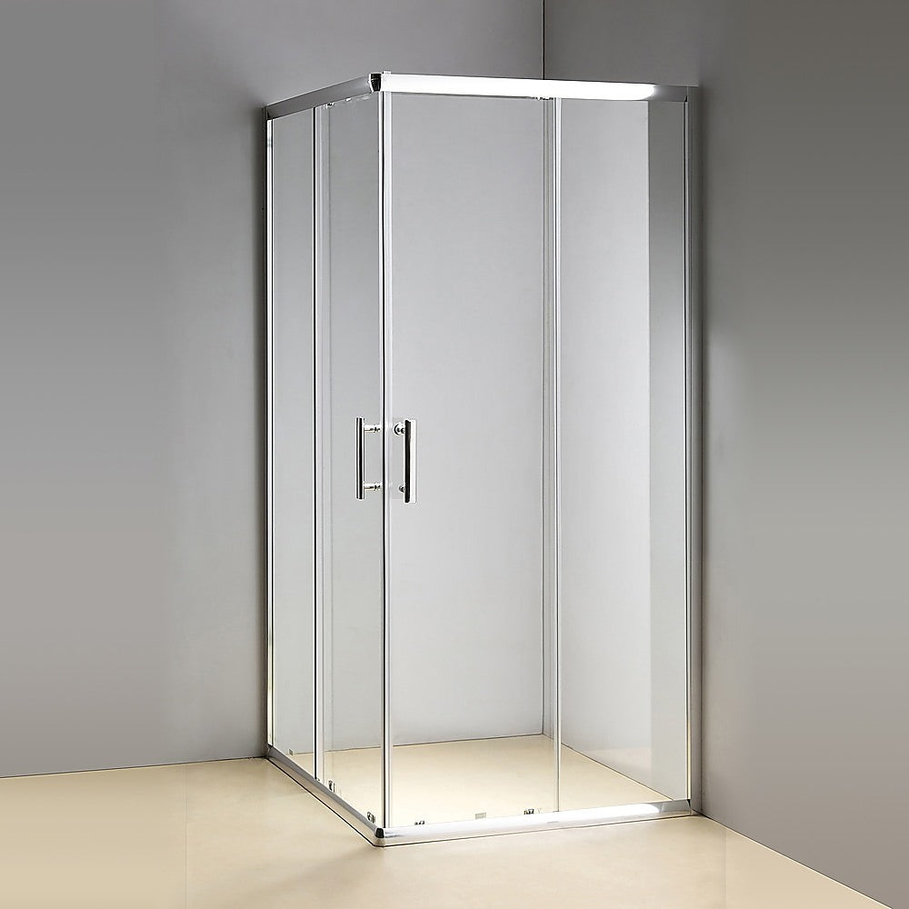 1000 x 800mm Sliding Door Nano Safety Glass Shower Screen By Della Francesca - SILBERSHELL