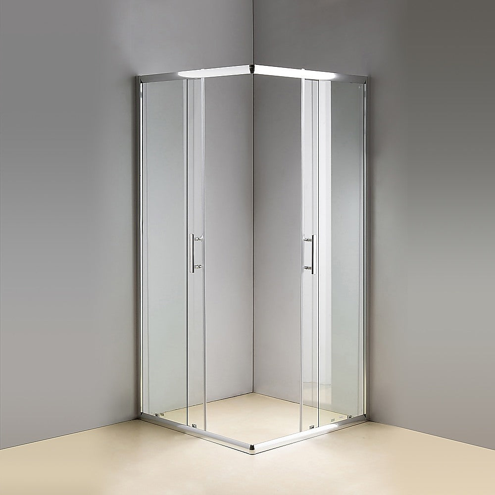 1000 x 900mm Sliding Door Nano Safety Glass Shower Screen By Della Francesca - SILBERSHELL