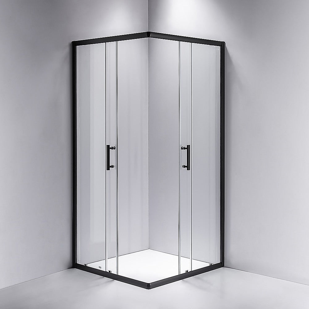 1000 x 800mm Sliding Door Nano Safety Glass Shower Screen By Della Francesca - SILBERSHELL