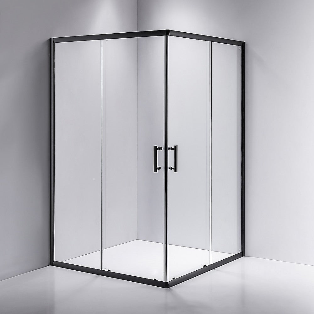 1200 x 800mm Sliding Door Nano Safety Glass Shower Screen By Della Francesca - SILBERSHELL