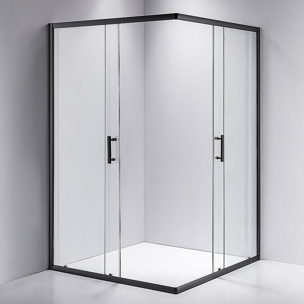 1200 x 1000mm Sliding Door Nano Safety Glass Shower Screen By Della Francesca - SILBERSHELL