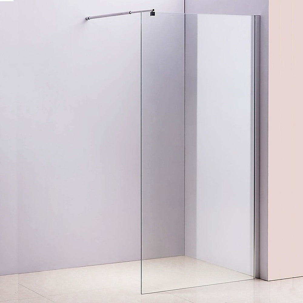 1000 x 2100mm Frameless 10mm Safety Glass Shower Screen - SILBERSHELL