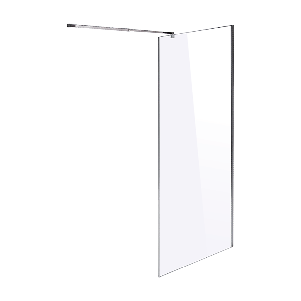 1100 x 2100mm Frameless 10mm Safety Glass Shower Screen - SILBERSHELL