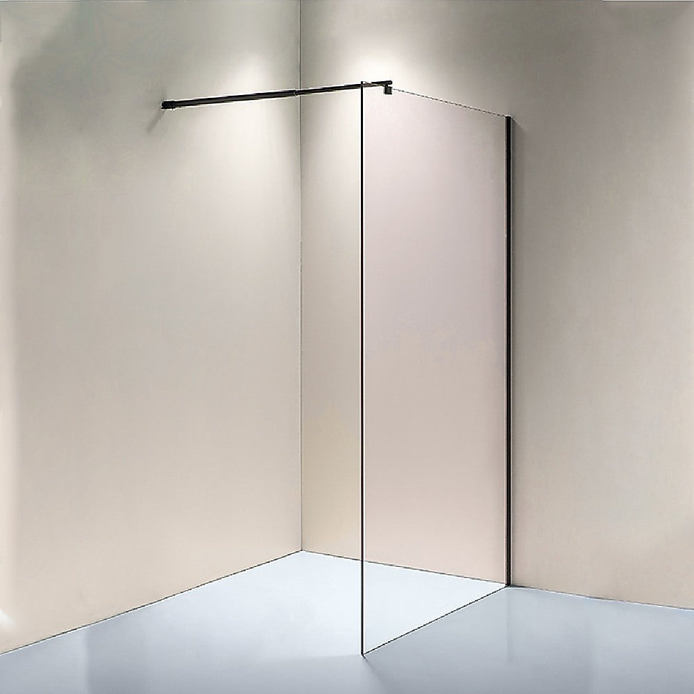 1000 x 2100mm Frameless 10mm Safety Glass Shower Screen - SILBERSHELL