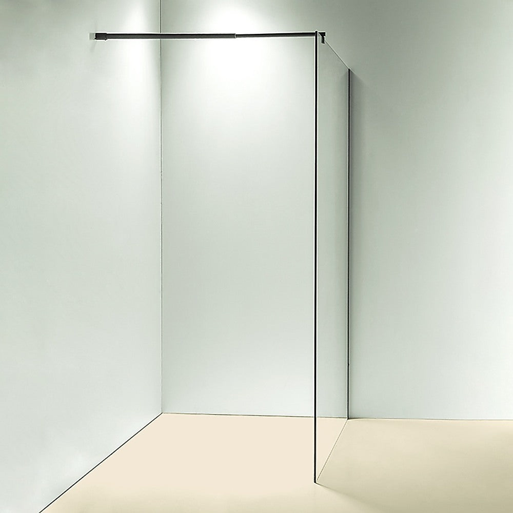 1100 x 2100mm Frameless 10mm Safety Glass Shower Screen - SILBERSHELL