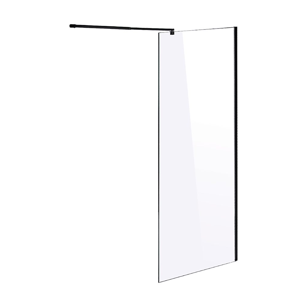 1100 x 2100mm Frameless 10mm Safety Glass Shower Screen - SILBERSHELL