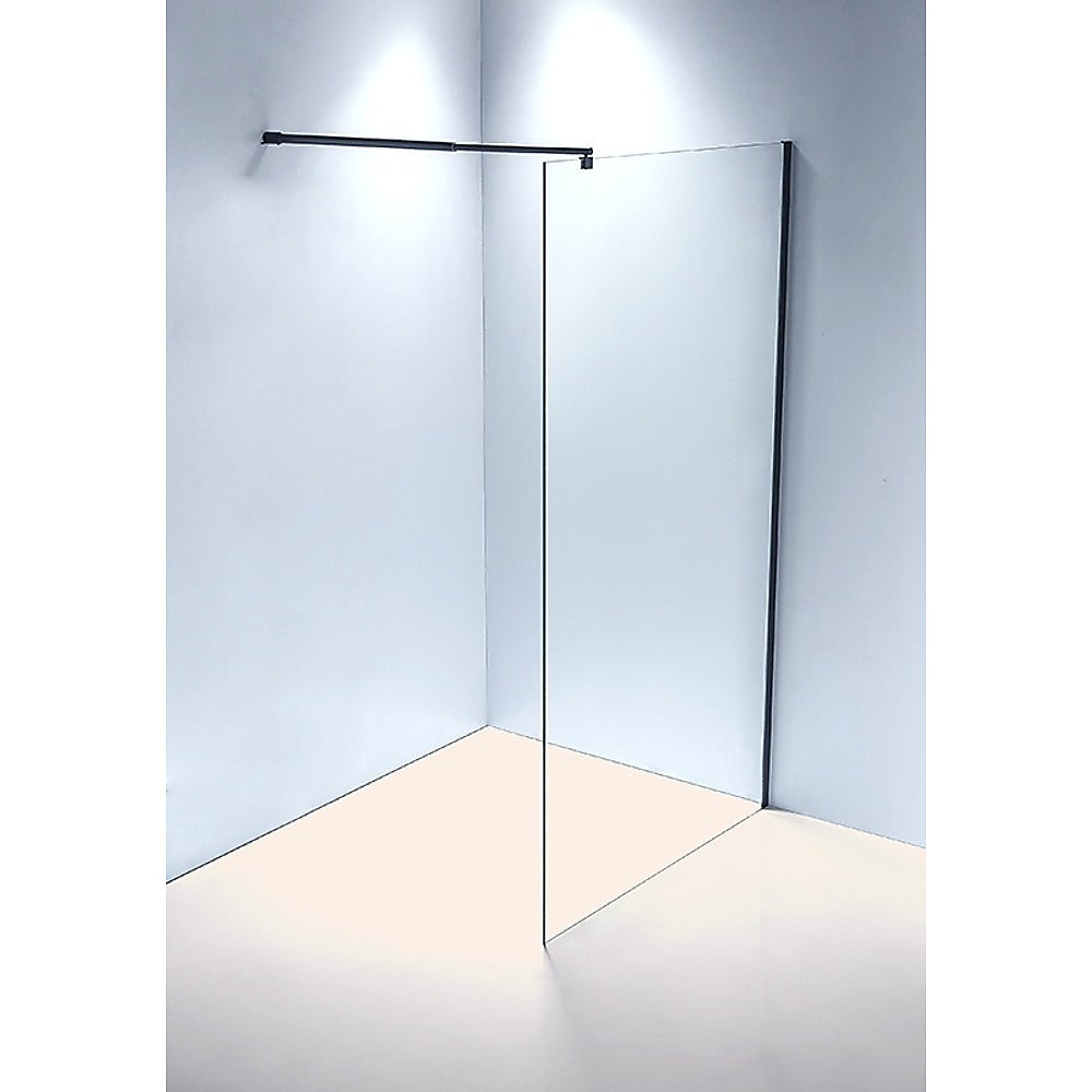 1100 x 2000mm Frameless 10mm Safety Glass Shower Screen - SILBERSHELL