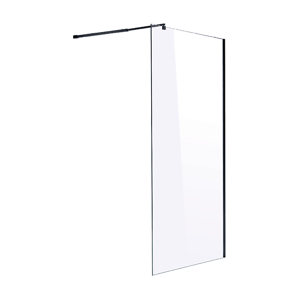 1100 x 2000mm Frameless 10mm Safety Glass Shower Screen - SILBERSHELL