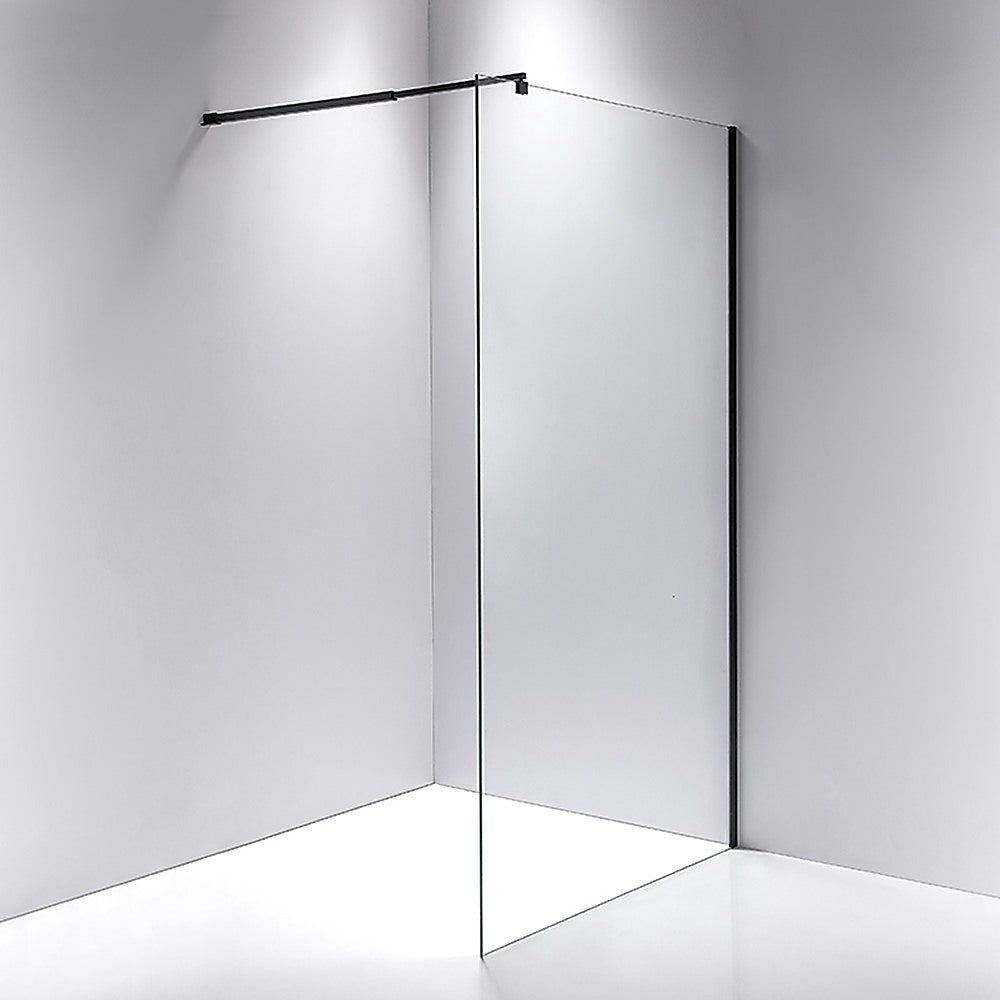 1100 x 2100mm Frameless 10mm Safety Glass Shower Screen - SILBERSHELL