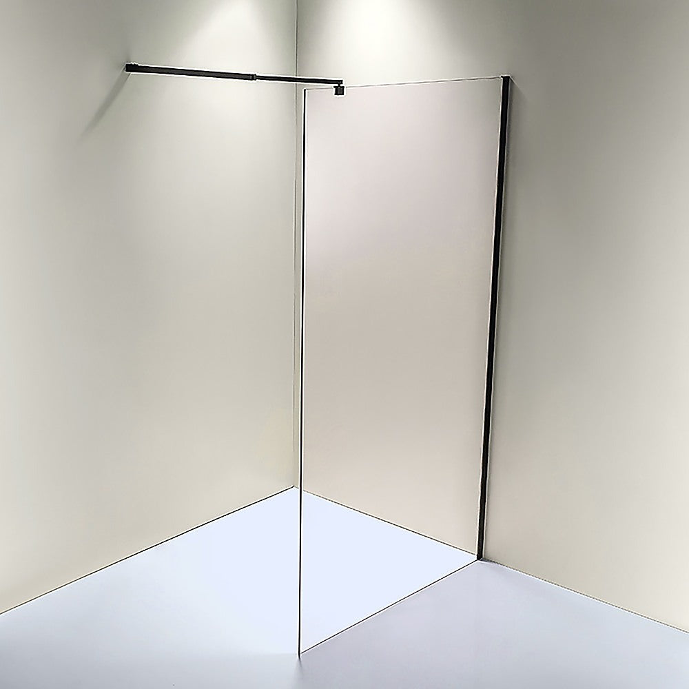 1100 x 2100mm Frameless 10mm Safety Glass Shower Screen - SILBERSHELL