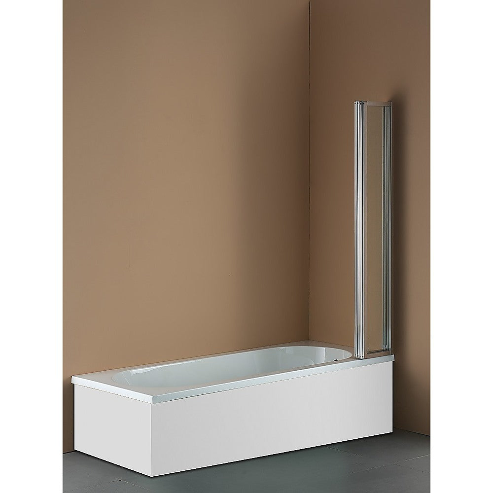 4 Fold Chrome Folding Bath Shower Screen Door Panel 1000 x 1400mm - SILBERSHELL