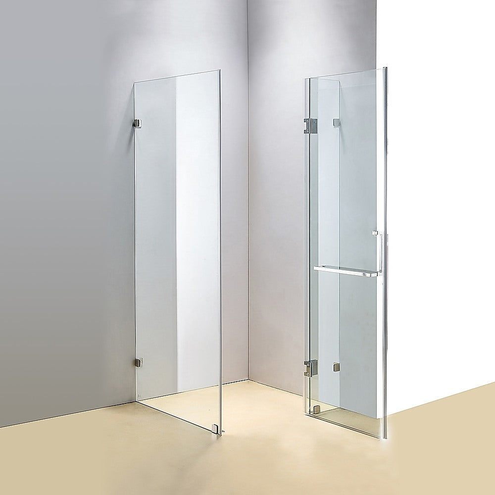 900 x 900mm Frameless 10mm Glass Shower Screen By Della Francesca - SILBERSHELL