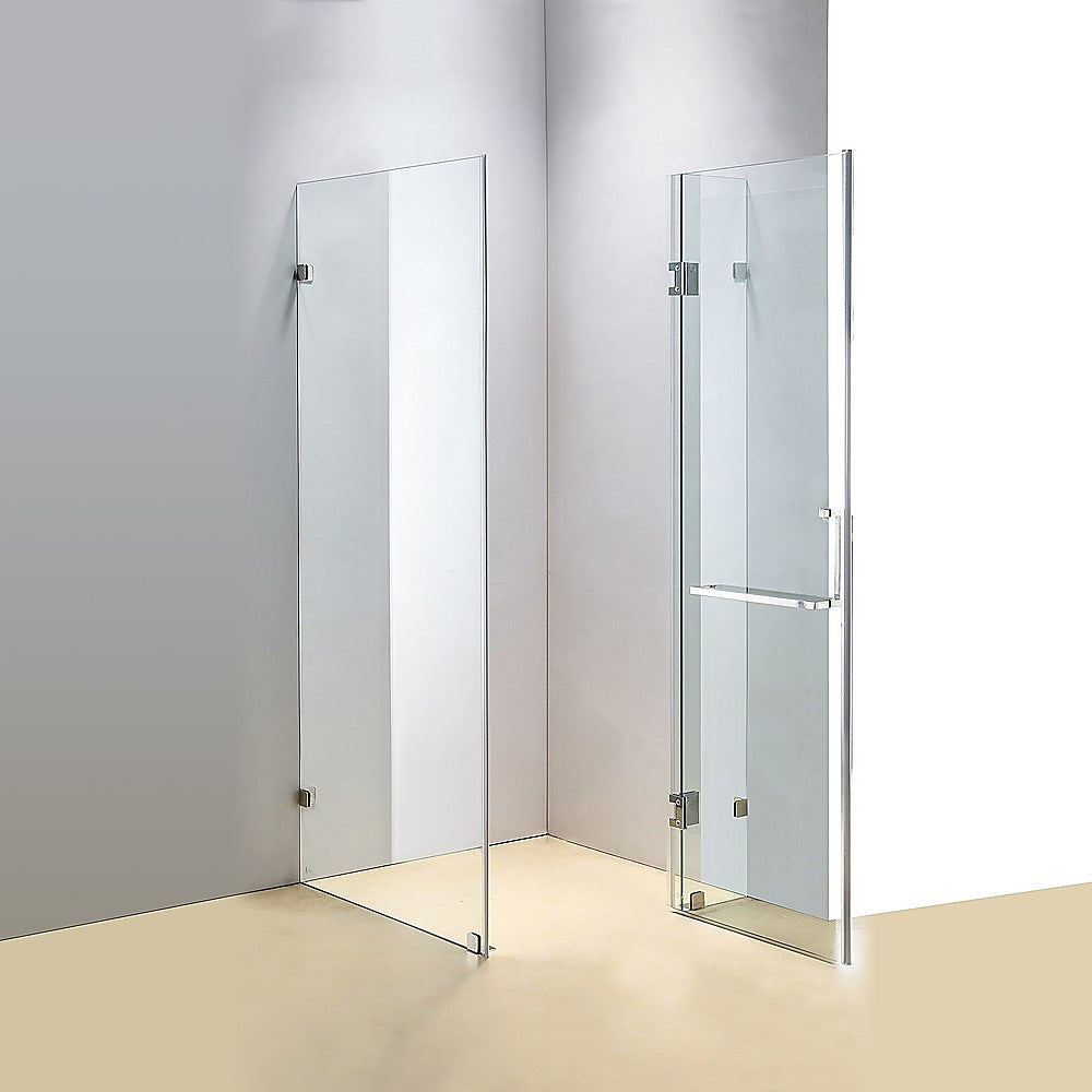 1000 x 1000mm Frameless 10mm Glass Shower Screen By Della Francesca - SILBERSHELL