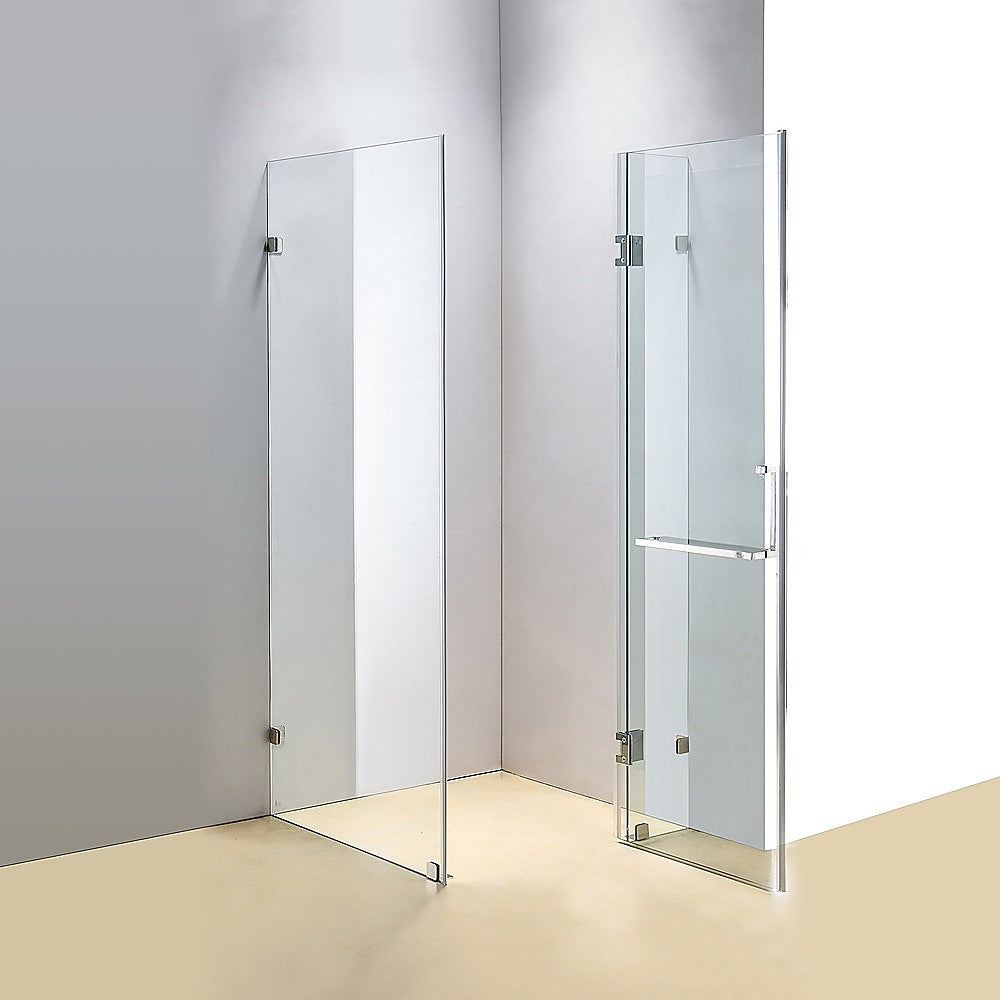 1000 x 900mm Frameless 10mm Glass Shower Screen By Della Francesca - SILBERSHELL