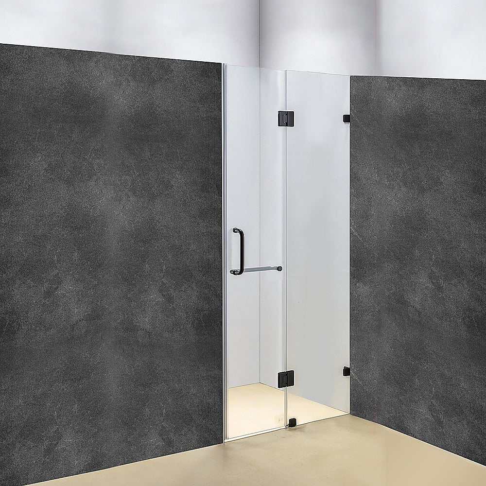 120 x 200cm Wall to Wall Frameless Shower Screen 10mm Glass By Della Francesca - SILBERSHELL