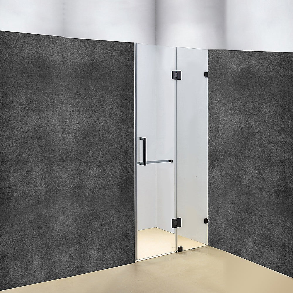 110 x 200cm Wall to Wall Frameless Shower Screen 10mm Glass By Della Francesca - SILBERSHELL