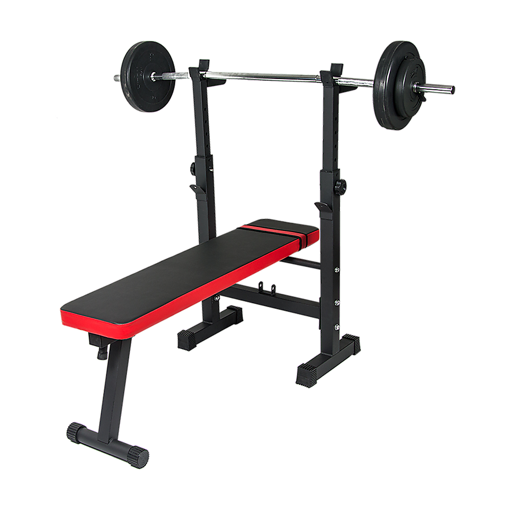 Folding Flat Weight Lifting Bench Body Workout Exercise Machine Home Fitness - SILBERSHELL