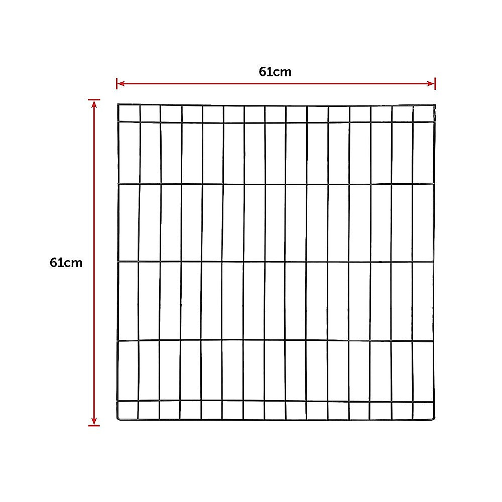 24" 8 Panel Pet Dog Playpen Puppy Exercise Cage Enclosure Fence Play Pen - SILBERSHELL