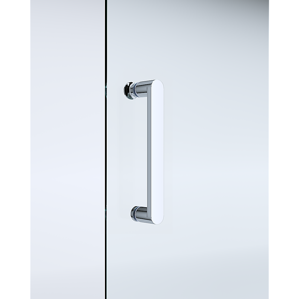 Adjustable 900x1200mm Double Sliding Door Glass Shower Screen in Chrome - SILBERSHELL