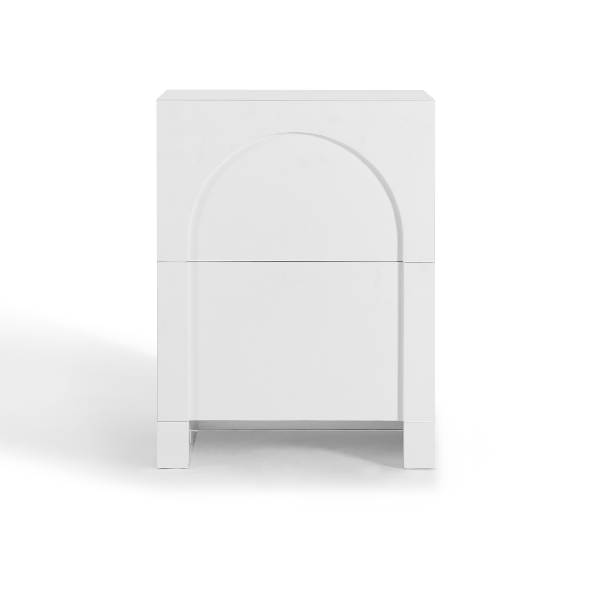 Dome White Bedside Table - SILBERSHELL