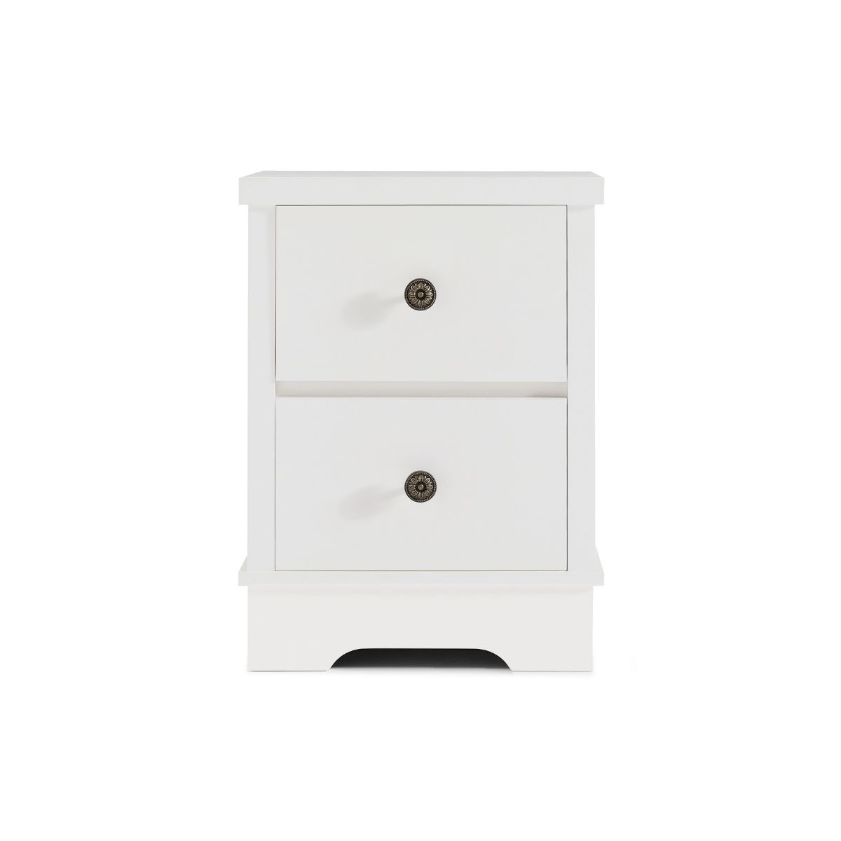 Margaux White Coastal Style Bedside Table - SILBERSHELL