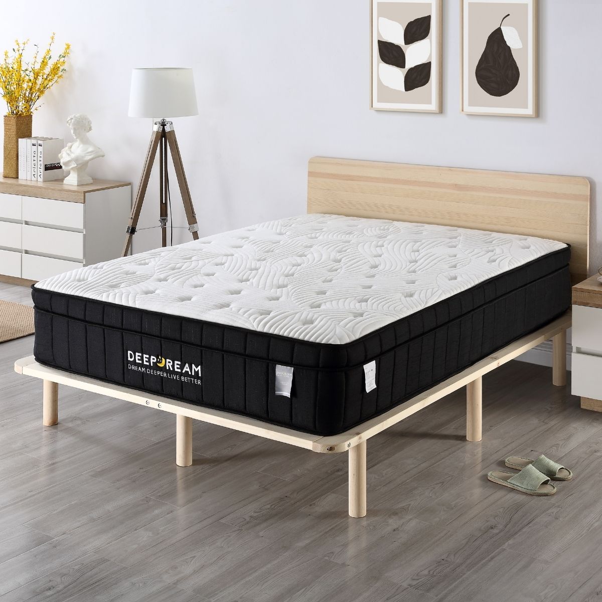 Charcoal Infused Super Firm Pocket Mattress King Single - SILBERSHELL