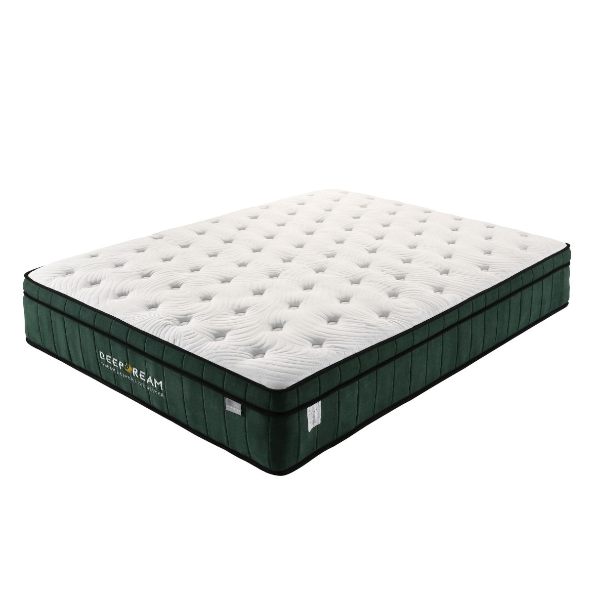 Green Tea Cool Gel Memory Foam Mattress 36cm 5 Zone King - SILBERSHELL