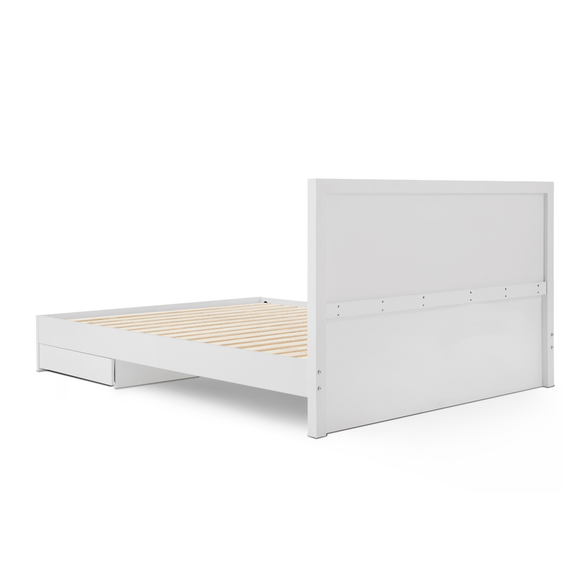 Tracey Column Bed Frame with Storage - King - SILBERSHELL