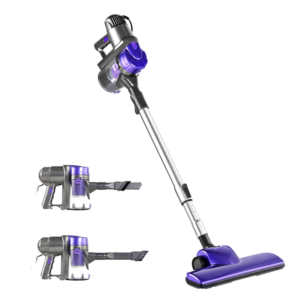 Devanti Corded Handheld Bagless Vacuum Cleaner - Purple and Silver - SILBERSHELL