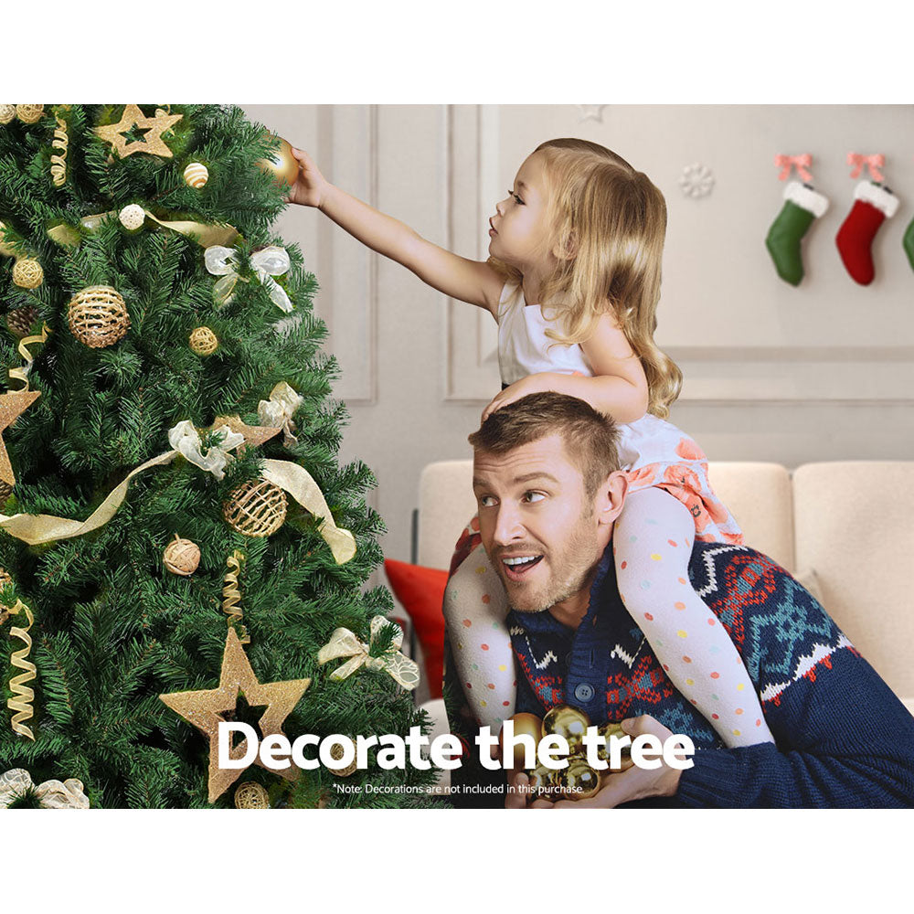 Jingle Jollys Christmas Tree 2.1M Xmas Trees Decorations Green 1250 Tips - SILBERSHELL