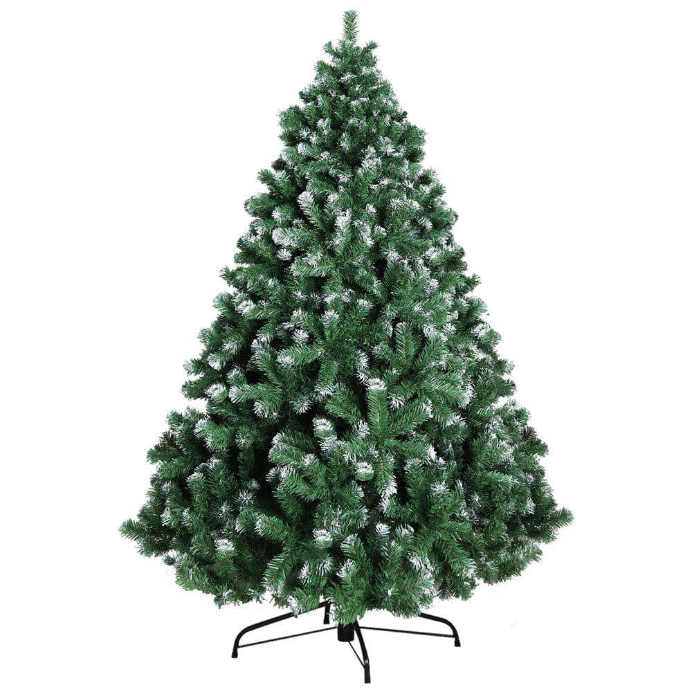 Jingle Jollys Christmas Tree 2.1M Xmas Trees Decorations Snowy 1250 Tips - SILBERSHELL