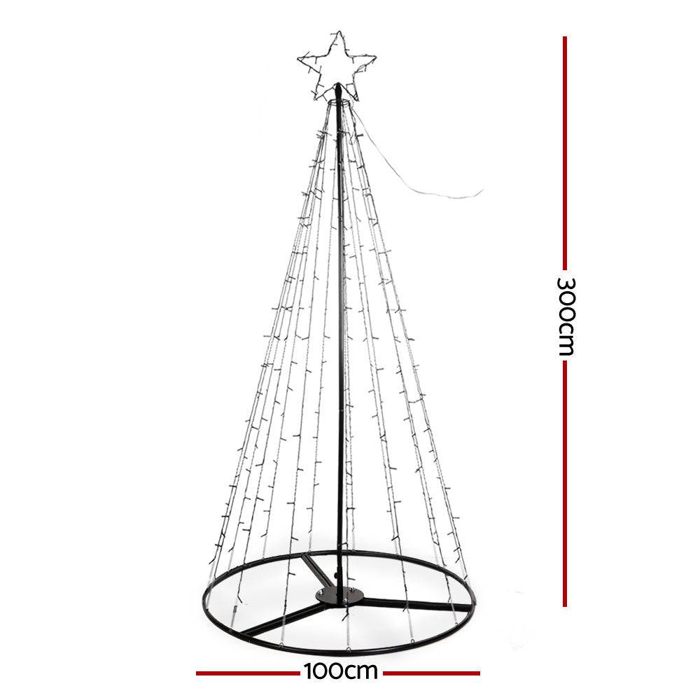 Jingle Jollys 3M LED Christmas Tree Lights Xmas 330pc LED Warm White Optic Fiber - SILBERSHELL™