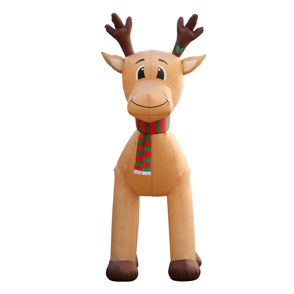 Jingle Jollys 5M Christmas Inflatable Reindeer Outdoor Xmas Decorations Lights - SILBERSHELL