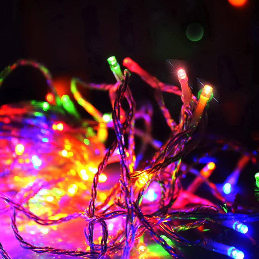 Jingle Jollys 100M Christmas String Lights 500LED Multi Colour - SILBERSHELL™