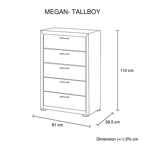 4 Pieces Storage Bedroom Suite Upholstery Fabric in Light Grey with Base Drawers Queen Size Oak Colour Bed, Bedside Table & Tallboy - SILBERSHELL