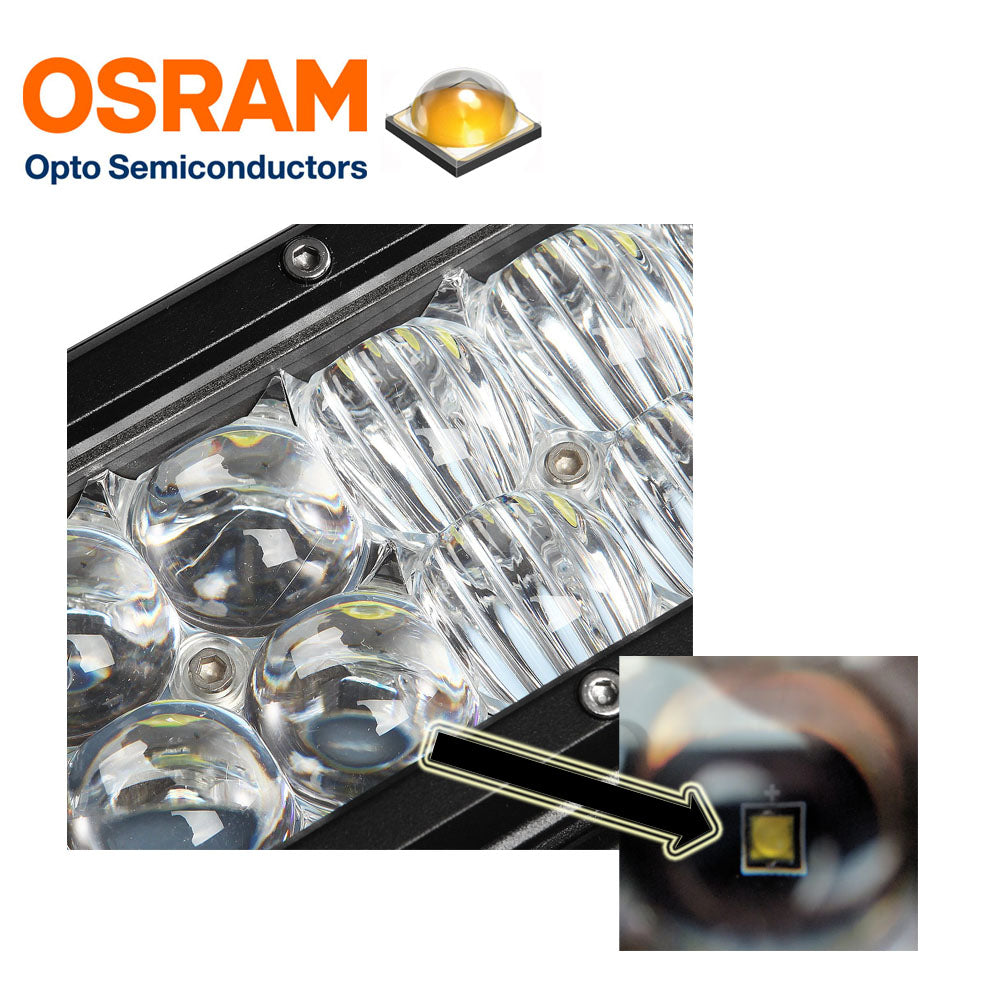 23inch Osram LED Light Bar 5D 144w Sopt Flood Combo Beam Work Driving Lamp 4wd - SILBERSHELL